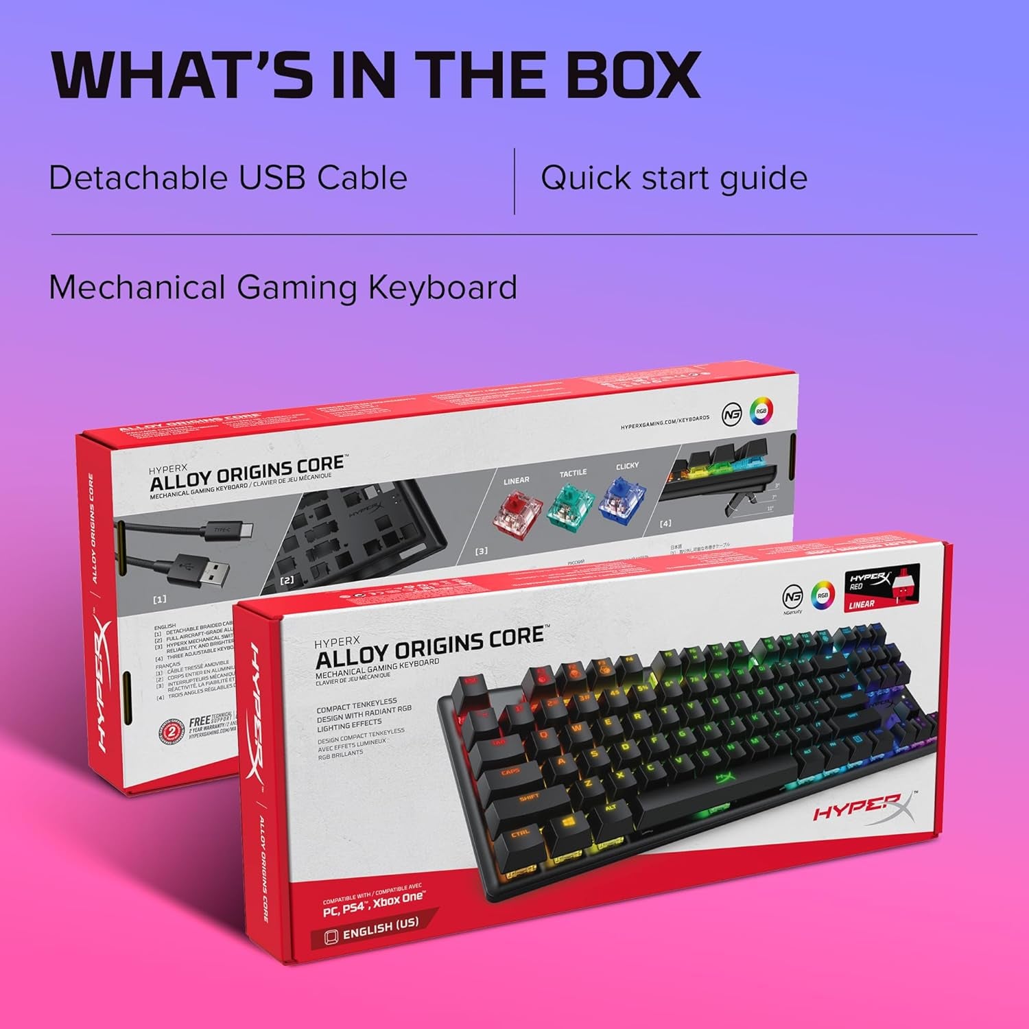 Alloy Origins Core RGB TKL Mechanical Gaming Keyboard