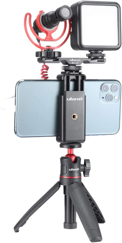 ST-07 Phone Tripod Mount with Cold Shoe for iPhone Samsung