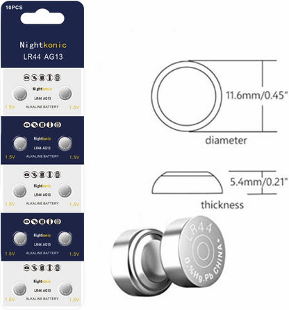 30-Pack LR44 AG13 357 A76 1.5V Button Coin Cell Battery