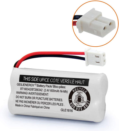 2-Pack BT166342 BT266342 Cordless Phone Battery