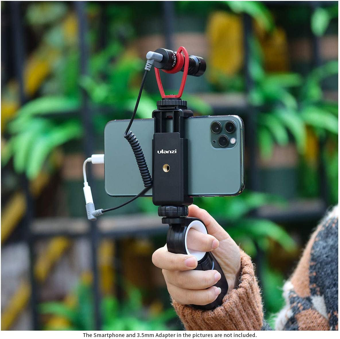 ST-07 Phone Tripod Mount with Cold Shoe for iPhone Samsung