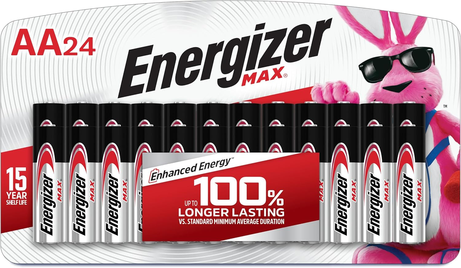 AA Batteries Max Double a Battery Alkaline 24 Count