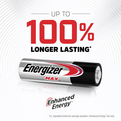 AA Batteries Max Double a Battery Alkaline 24 Count