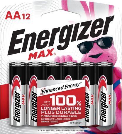 AA Batteries Max Double a Battery Alkaline 24 Count