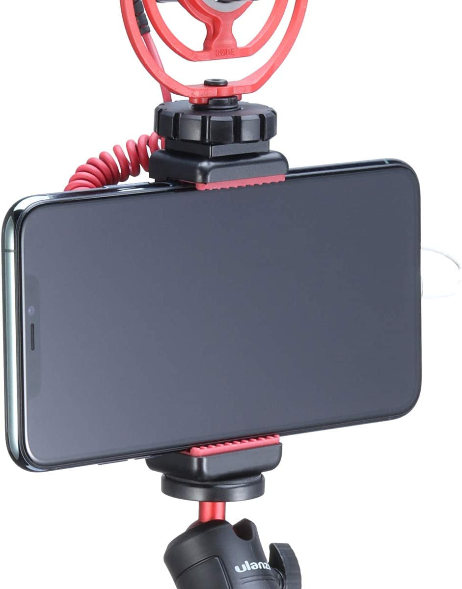 ST-07 Phone Tripod Mount with Cold Shoe for iPhone Samsung